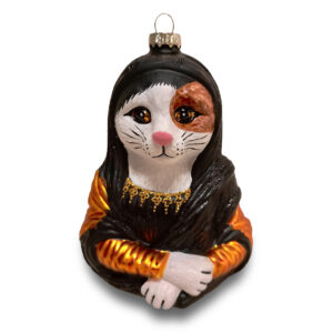 Naked Decor Exclusive: Calico Cat - Meowna Lisa/ Mona Lisa Ornament
