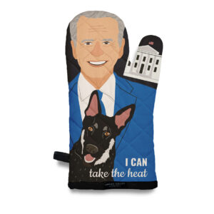 Joe Biden and Champ: I can Take the Heat Oven Mitt
