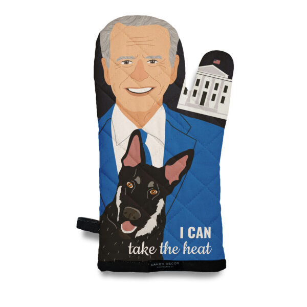 Joe Biden and Champ: I can Take the Heat Oven Mitt