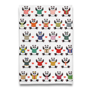 Panda - Pandamonium Tea Towel