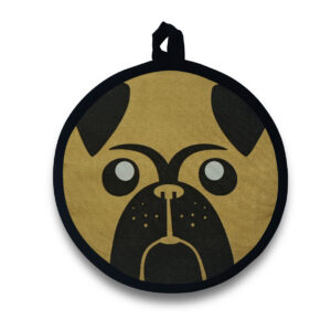 Pug Round Potholder