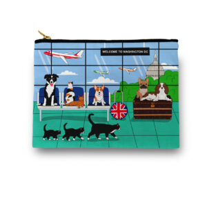 Pets at Washington DC Airport Cosmetic/ Amenity Bag