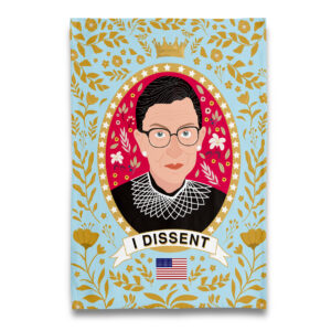 I Dissent - RBG Ruth Bader Ginsburg Tea Towel