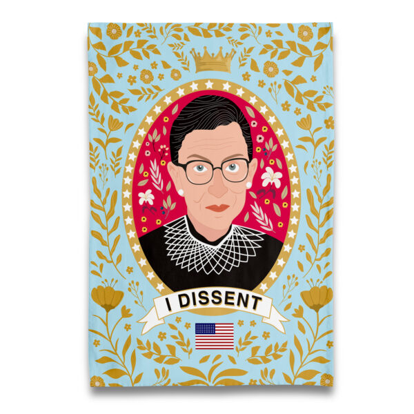 I Dissent - RBG Ruth Bader Ginsburg Tea Towel