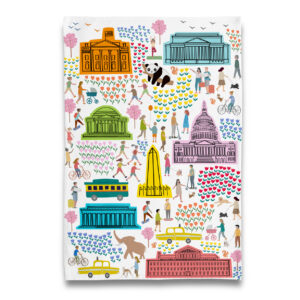 Spring in Washington DC Tea Towel