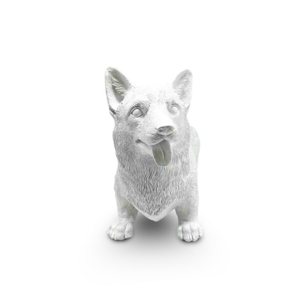 White Corgi Statue - Image 2