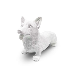 White Corgi Statue