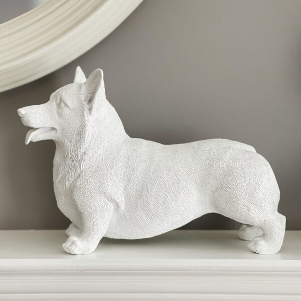 White Corgi Statue - Image 5