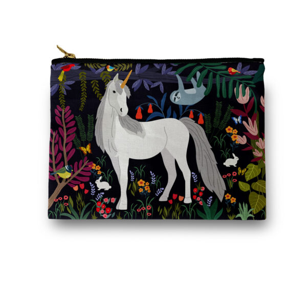 Unicorn in the Magic Garden Cosmetic/ Amenity Bag
