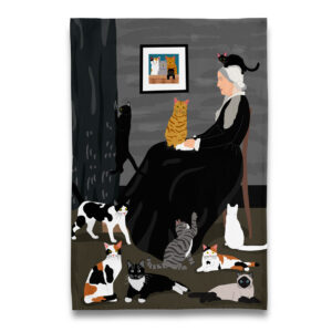 Whistler's Mother of Cats Tea Towel