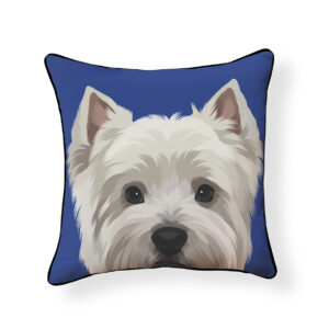 Westie White Highland Terrier Pillow