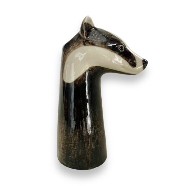 British Quail Ceramics: Badger Vase - Image 2