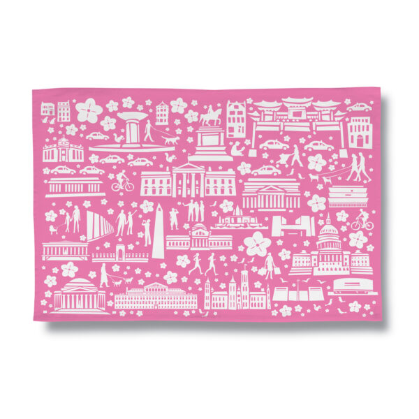 Cherry Blossom Weekend in DC Tea Towel