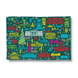 DC Winter Holidays Tea Towel