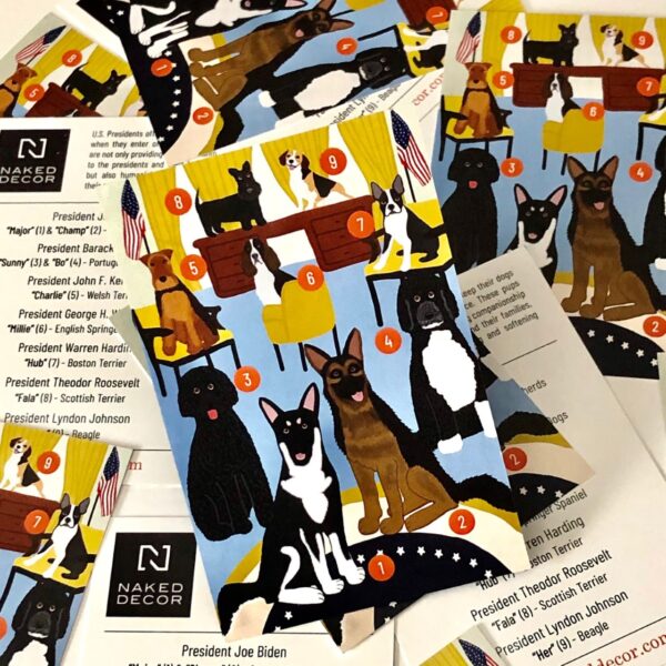 Presidential Dogs First Dog Tea Towel - Image 2