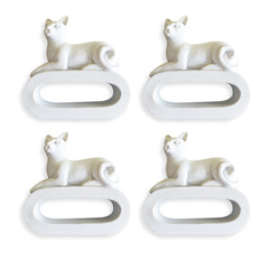 Set of Four: Cat Napkin Rings