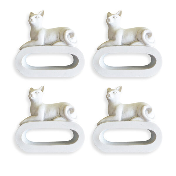 Set of Four: Cat Napkin Rings