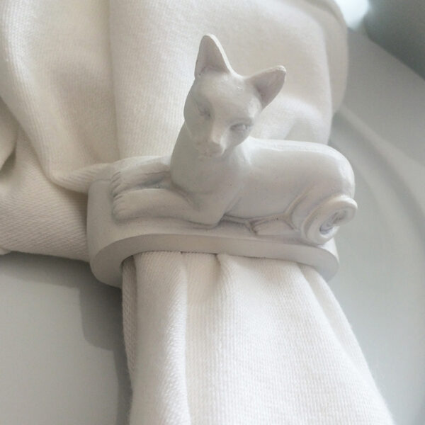 Set of Four: Cat Napkin Rings - Image 4