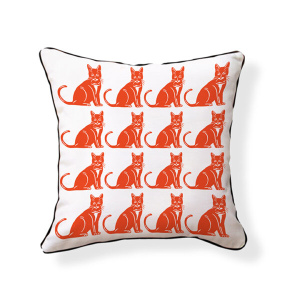 Little Grey Cat Pillow - Image 2