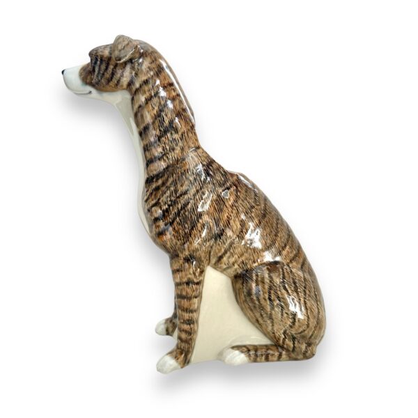 British Quail Ceramics: Greyhound Brindle Vase - Image 3
