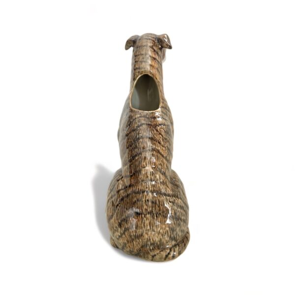 British Quail Ceramics: Greyhound Brindle Vase - Image 4