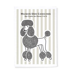 House of Poodles Tea Towel