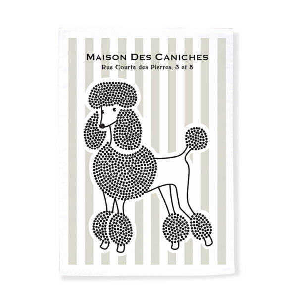 House of Poodles Tea Towel