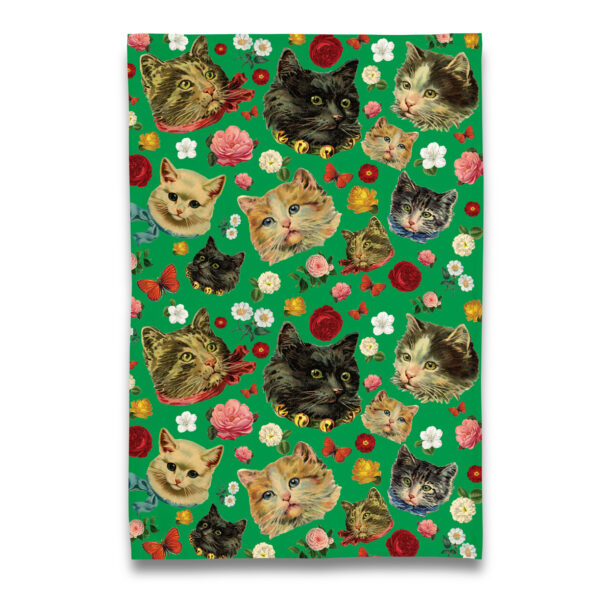 Kitschy Kitty Cat Cats Tea Towel