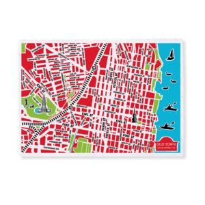 Old Town Alexandria Map Tea Towel