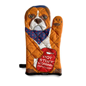Boxer Oven Mitt - Hot Stuff Coming Through