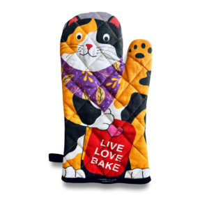 Calico Cat Oven Mitt - Live Love Bake