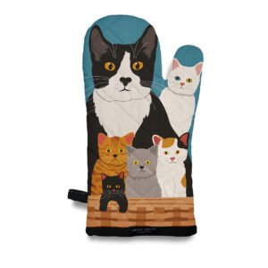 All Things Kitty - Cats in the Basket Oven Mitt