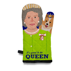 Queen Elizabeth and Corgi Oven Mitt