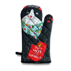 Tuxedo Cat Oven Mitt -Too Hot To Handle