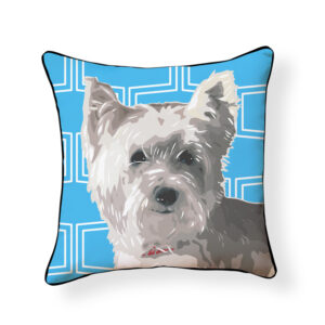 Pooch Décor: White Westie Pillow