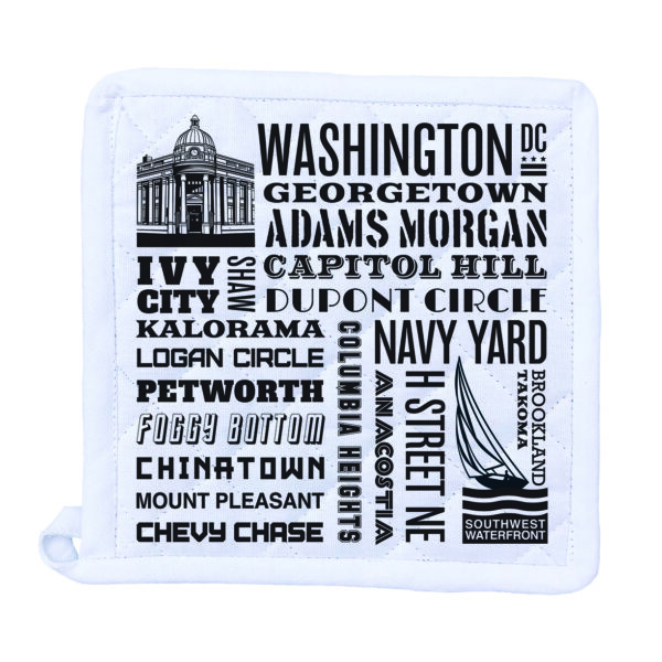 Washington DC Neighborhoods Potholder