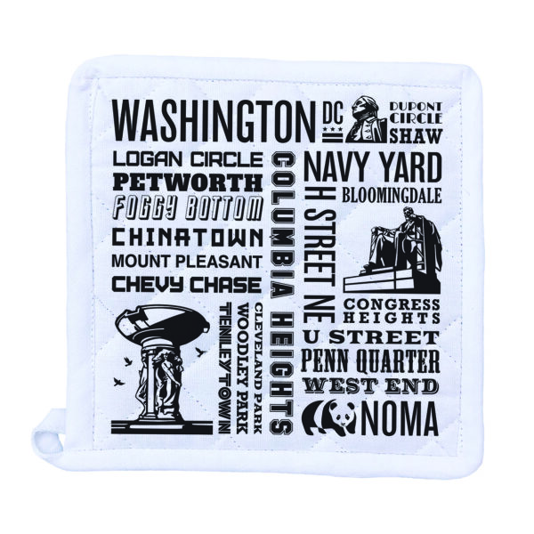 Washington DC Neighborhoods Potholder - Image 2