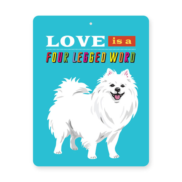 American Eskimo Tin Sign