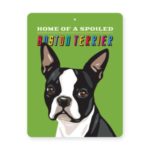 Boston Terrier Tin Sign
