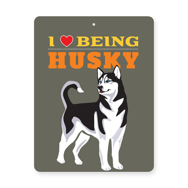 Husky Tin Sign