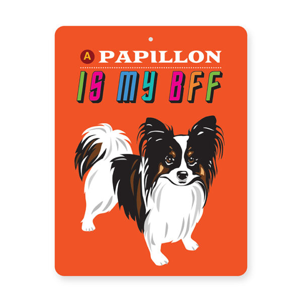 Papillon Tin Sign