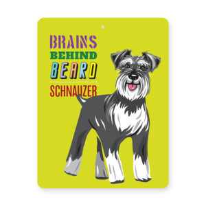 Schnauzer Tin Sign