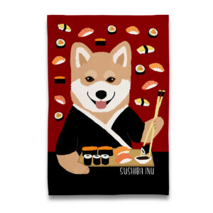 Shiba Inu- Sushiba Inu Tea Towel