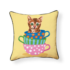Teacup Kitten Pillow