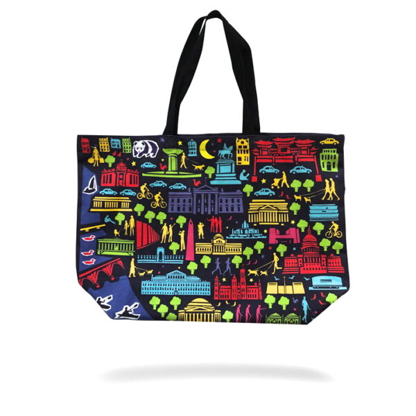 Large Tote Bag - DC By Night