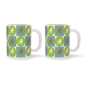 Set of 2: Poodle Mugs