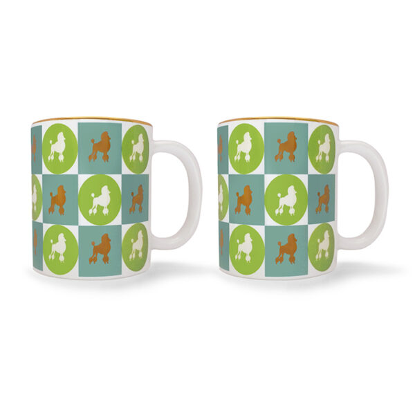 Set of 2: Poodle Mugs
