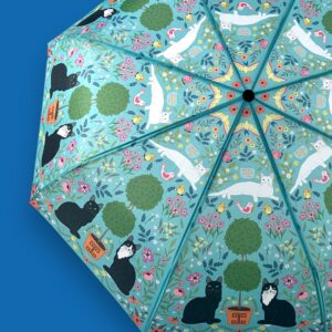 Kitty Cats with Topiary Umbrella