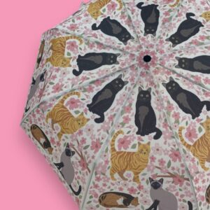 Cherry Blossom Kitty Cats Umbrella