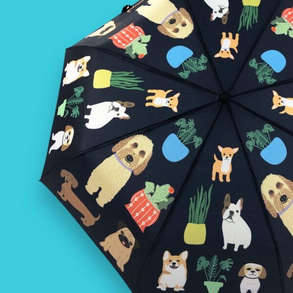 Dogs with Plants Umbrella